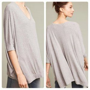 Anthropologie Bordeaux Jane Ribbed V-Neck Tunic Ships Same Day 📦‼️